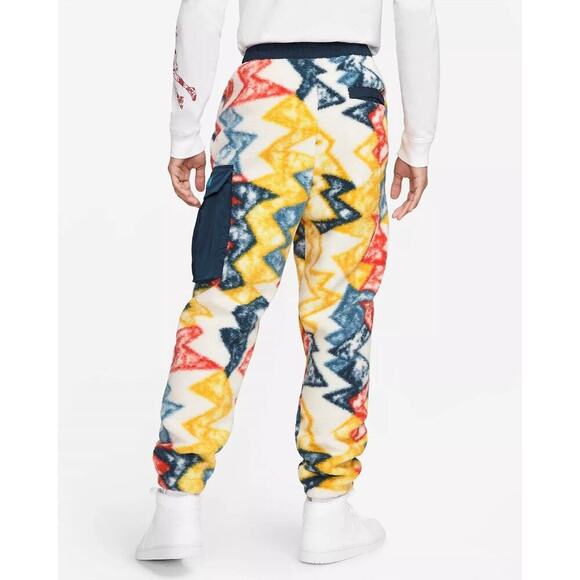 Jordan Fleece Pant Mens Size L Geometric Standard Fit Jumpman Comfy Cozy Pull On - Picture 2 of 16